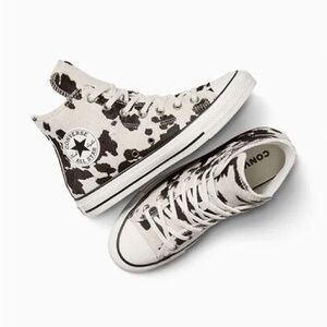 Chuck Taylor All Star Cow Print Pony Hair- new